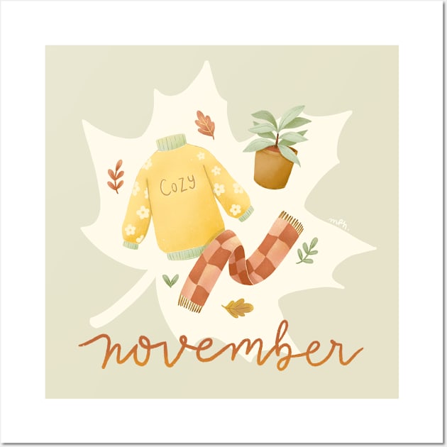 Cozy November Wall Art by cloudhead_artspace